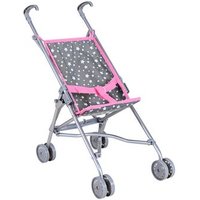 Puppenbuggy Sim mit Sternen zusammenklappbar grau/weiß/rosa 42x27x55cm Schiebehöhe 55cm Puppenbuggy Sim mit Sternen zusammenklappbar grau/weiß/rosa 42x27x55cm Schiebehöhe 55cm von Knorrtoys