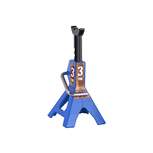 Knoruley 3 Tonnen Skala Jack Modell Achsständer Lift Spielzeug Heavy Duty Support Fahrzeug Bodenratsche für TRX4 D90 CC01 1:10 RC Blau von Knoruley