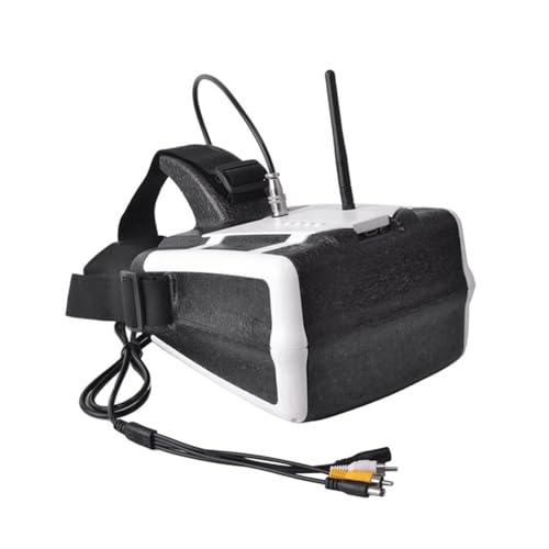 Knoruley 5,8G FPV-Brille 7-Display Empfänger 1280x800 40CH -Kompatible FPV-Video-Brille für FPV-Drohnen EU-Stecker von Knoruley