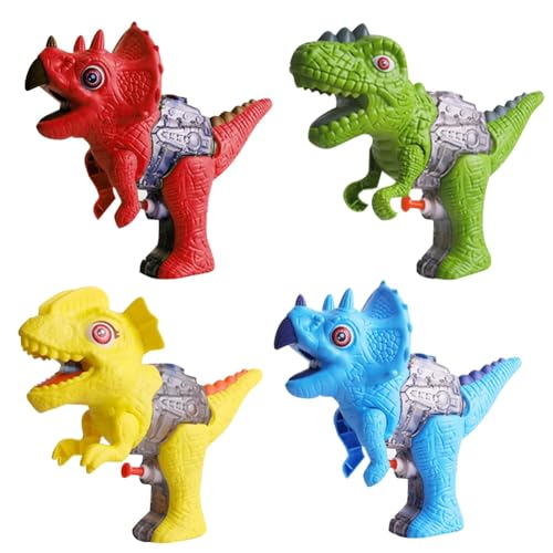 Knoruley Kleine Dinosaurier-Wasserpistolen, Wasserkampfspiele für und Mädchen, Kleinkinder im Schwimmbadrasen von Knoruley