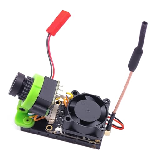 Knoruley Stecker und Spielen-All-in-1-Sender, 0/300/600/1000 MW Leistung, Einstellbarer FPV-Launcher + CMOS 1000TVL FPV-Minikamera von Knoruley