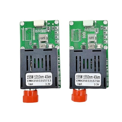 Knoruley TTL Fiber Optical Transceiver Module, 40KM UART/SBUS zu Faserterminal für Drohne FC RX/TX/AV/VCC/GND von Knoruley