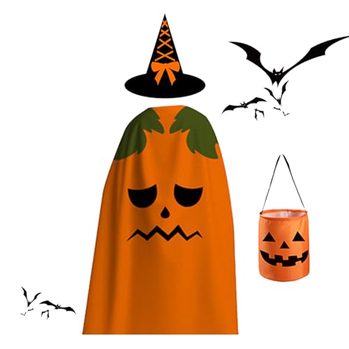 Knowlife Kinder Kürbiskostüm | Mädchen Festliches Verkleidung Outfit - Festliches Rollenspiel Kostüm Für Und Mädchen Für Halloween Schule Familie von Knowlife