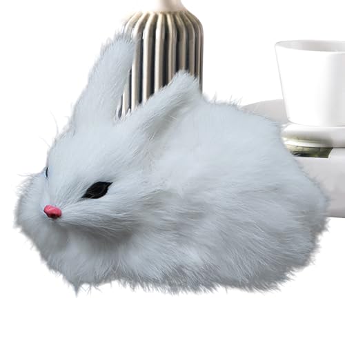 Stofftier Häschen Puppen - Kuscheliges Plüsch Kaninchen Spielzeug Für Kinder - Kuschelhasen Modell Sammelfigur Deko Für Couch Bett Wohnzimmer Schlafzimmer von Knowlife