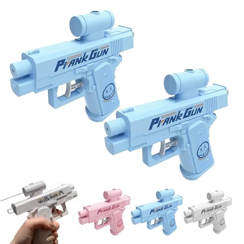 Prank Two-Way Water Gun, Prank Water Gun with Backsplash Effect, Wasser Spritzt Hin und Her, Kreatives Sommerspiel im Freien/im Park, Kampfspielzeug-Wasserpistole (Blau +Blau) von Knubbuf