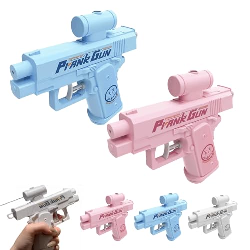 Prank Two-Way Water Gun, Prank Water Gun with Backsplash Effect, Wasser Spritzt Hin und Her, Kreatives Sommerspiel im Freien/im Park, Kampfspielzeug-Wasserpistole (Blau +Pink) von Knubbuf