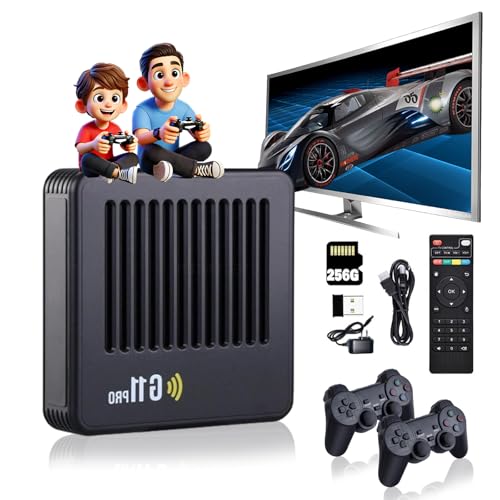 Retrowave G11 Pro, G 11 Pro Retro Console, 4k HD G11 Pro Konsole, Retro Wave G11 Pro, Retrowave G11 Pro 100000 Spiele, Plug & Play Video Games with 2/4 Wireless Dual Controllers (256G+2 Controllers) Retrowave G11 Pro, G 11 Pro Retro Console, 4k HD G11 Pro Konsole, Retro Wave G11 Pro, Retrowave G11 Pro 100000 Spiele, Plug & Play Video Games with 2/4 Wireless Dual Controllers (256G+2 Controllers) von Knubbuf