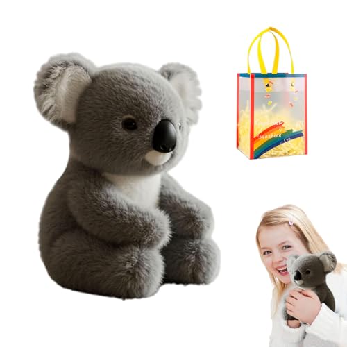 The Koaly Emotionale Heilung Auf Anfrage Plüschtiere – Realistisches, beschwertes, weiches Koala-Plüschtier, Form eines echten Koalas, Koala-Stofftier, gemütlicher Komfort, endloses Kuscheln (1 Pc) von Knubbuf