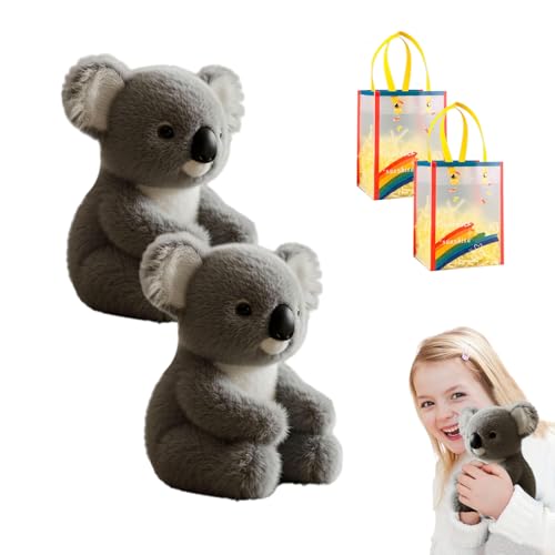 The Koaly Emotionale Heilung Auf Anfrage Plüschtiere – Realistisches, beschwertes, weiches Koala-Plüschtier, Form eines echten Koalas, Koala-Stofftier, gemütlicher Komfort, endloses Kuscheln (2 Pcs) von Knubbuf