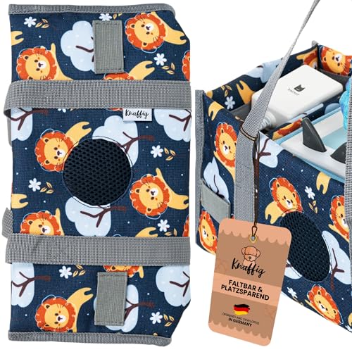 Knuffig Toniebox Tasche - Tragetasche für Toniebox & Zubehör, Aufbewahrung für Figuren, Musikbox Tasche für 2 Boxen, Abnehmbare Trennwände, Perfekt für Kinder & Reisen (Löwe) Knuffig Toniebox Tasche - Tragetasche für Toniebox & Zubehör, Aufbewahrung für Figuren, Musikbox Tasche für 2 Boxen, Abnehmbare Trennwände, Perfekt für Kinder & Reisen (Löwe) von Knuffig