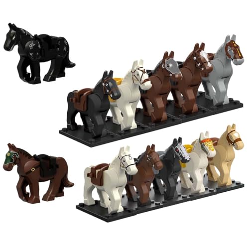 KoDeer Custom Minifiguren Pferde Set, 12 Stück Custom Schlachtross Set für Minifiguren KoDeer Custom Minifiguren Pferde Set, 12 Stück Custom Schlachtross Set für Minifiguren von KoDeer