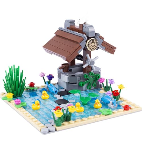 KoDeer Custom Minifiguren Set, Custom Bauernhof-Szenerie Klemmbausteine Set, MOC Wasser-Brunnen Bausatz KoDeer Custom Minifiguren Set, Custom Bauernhof-Szenerie Klemmbausteine Set, MOC Wasser-Brunnen Bausatz von KoDeer