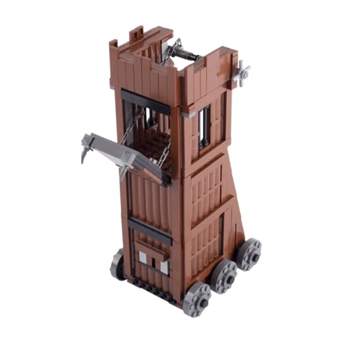 KoDeer Custom Minifiguren Set, Custom Waffen Klemmbausteine Set, MOC Mittelalterliche Belagerungswagen Bausatz von KoDeer