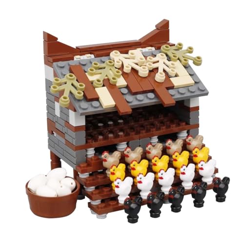 KoDeer Custom Minifiguren Set, MOC Hühnernest Bausatz, Custom Bauernhof-Szenerie Klemmbausteine Set KoDeer Custom Minifiguren Set, MOC Hühnernest Bausatz, Custom Bauernhof-Szenerie Klemmbausteine Set von KoDeer