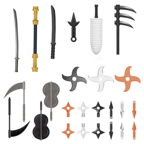 KoDeer Custom Minifiguren Waffen Set, 25 Stück Custom Waffen Set für Ninja Minifiguren KoDeer Custom Minifiguren Waffen Set, 25 Stück Custom Waffen Set für Ninja Minifiguren von KoDeer