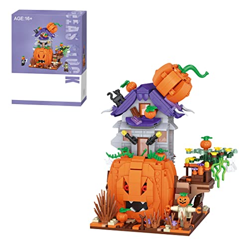 KoDeer Halloween Bausatz, 762 Teilen Kürbishaus Klemmbausteine Set, Mini Bausteine Nicht Kompatibel mit Lego KoDeer Halloween Bausatz, 762 Teilen Kürbishaus Klemmbausteine Set, Mini Bausteine Nicht Kompatibel mit Lego von KoDeer