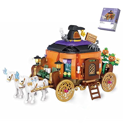 KoDeer Halloween Bausatz, 839 Teilen Kürbis-Wagen Klemmbausteine Set, Bausteine Kompatibel mit Lego KoDeer Halloween Bausatz, 839 Teilen Kürbis-Wagen Klemmbausteine Set, Bausteine Kompatibel mit Lego von KoDeer