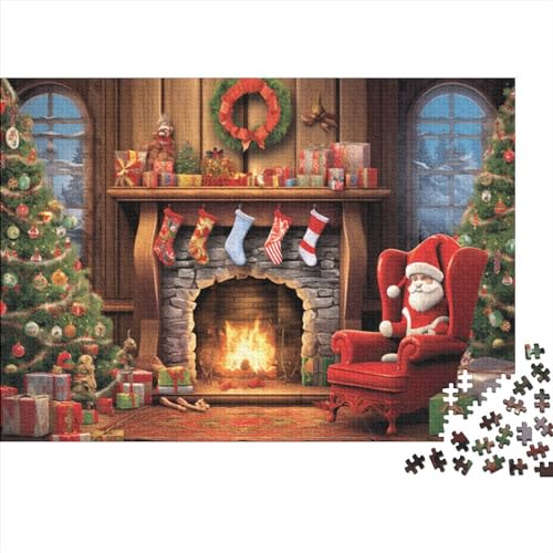 1000 Teile Puzzle Weihnachtshaus für Erwachsene Weihnachtsstadt Langlebige Herausforderungsstufe: hart von KoNsev