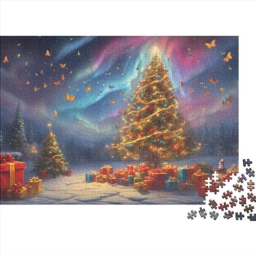 1000 Teile Puzzle Weihnachtsstadt für Erwachsene Heiligabend Aurora Herausforderung Spiel Unmögliche Herausforderungen Herausforderung Level: hart von KoNsev