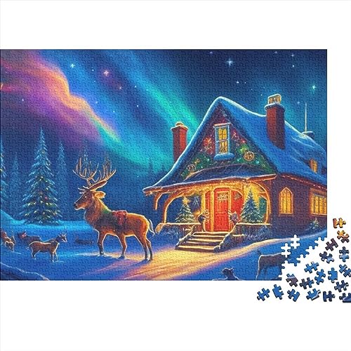 1000 Teile Puzzlespiel Weihnachtsstadt für Erwachsene Heiligabend Aurora Langlebige Lernspiele Herausforderungsstufe: hart von KoNsev