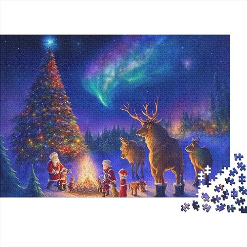 1000 Teile Puzzlespiel Weihnachtsstadt für Erwachsene Heiligabend Aurora Langlebige Lernspiele Herausforderungsstufe: hart von KoNsev