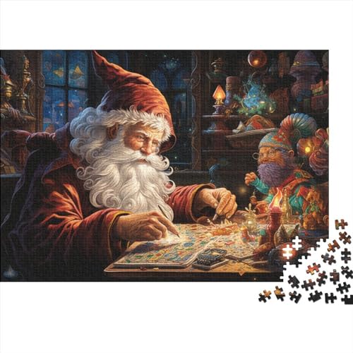 1000-teiliges Puzzle, Weihnachtsstil für Erwachsene, Weihnachtsmann, Familie, Aktivität, herausforderndes Spiel, Level: hart von KoNsev