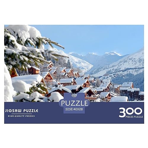 300 Teile Puzzle Weihnachtsstadt für Erwachsene Weihnachtshaus Langlebige Herausforderungsstufe: hart von KoNsev