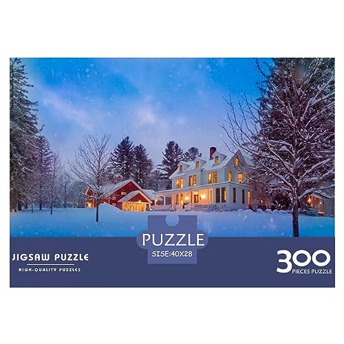 300 Teile Puzzlespiel Weihnachtsstadt für Erwachsene Weihnachtshaus Pädagogische Unmögliche Herausforderungen von KoNsev