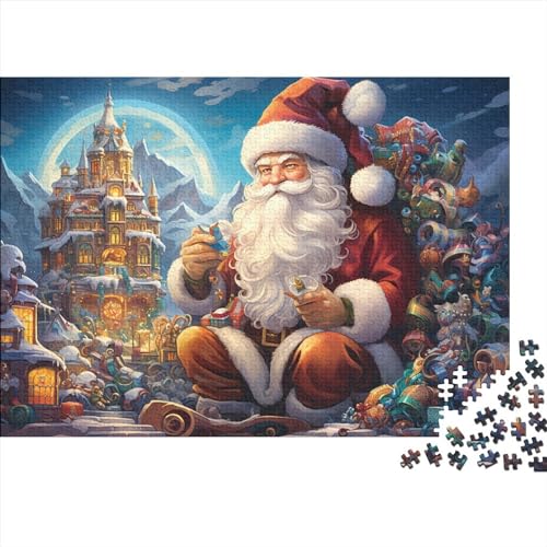 300 Teile Puzzlespiel Weihnachtsstil für Erwachsene Weihnachtsmann Langlebige Lernspiele Herausforderungsstufe: hart von KoNsev