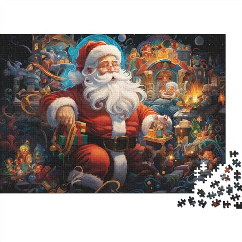 300 Teile Puzzlespiel Weihnachtsstil für Erwachsene Weihnachtsmann Pädagogische Unmögliche Herausforderungen von KoNsev