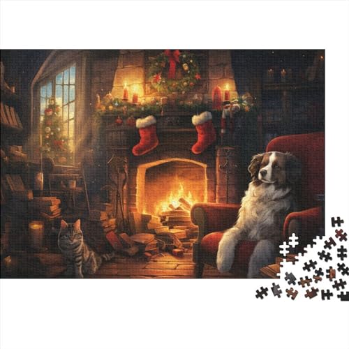 500 Teile Puzzle Weihnachtshaus für Erwachsene Weihnachtsstadt Langlebige Herausforderungsstufe: hart von KoNsev