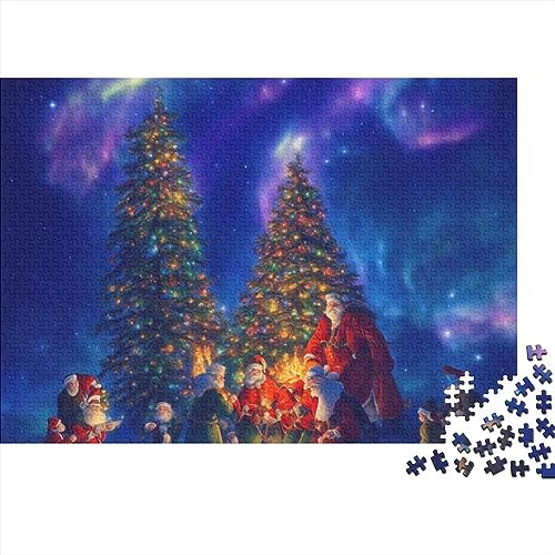 500 Teile Puzzle Weihnachtsstadt für Erwachsene Heiligabend Aurora Dauerhafte Herausforderungsstufe: hart von KoNsev