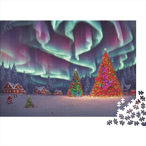 500 Teile Puzzle Weihnachtsstadt für Erwachsene Heiligabend Aurora Dauerhafte Herausforderungsstufe: hart von KoNsev