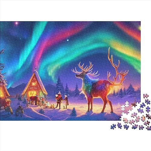 500 Teile Puzzlespiel Weihnachtsstadt für Erwachsene Heiligabend Aurora Langlebige Lernspiele Herausforderungsstufe: hart von KoNsev