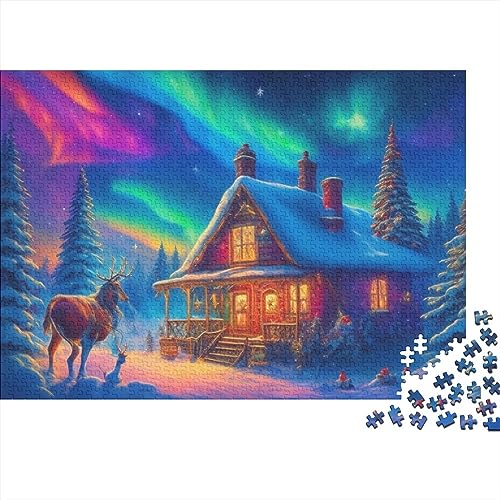 500 Teile Puzzlespiel Weihnachtsstadt für Erwachsene Heiligabend Aurora Langlebige Lernspiele Herausforderungsstufe: hart von KoNsev