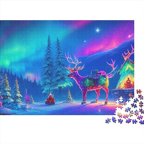 500 Teile Puzzlespiel Weihnachtsstadt für Erwachsene Heiligabend Aurora Langlebige Lernspiele Herausforderungsstufe: hart von KoNsev