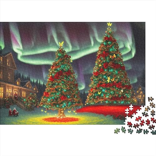 500 Teile Puzzlespiel Weihnachtsstadt für Erwachsene Heiligabend Aurora Pädagogische unmögliche Herausforderungen von KoNsev