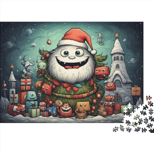 500 Teile Puzzlespiel Weihnachtsstil für Erwachsene Weihnachtsmann Langlebige Lernspiele Herausforderungsstufe: hart von KoNsev
