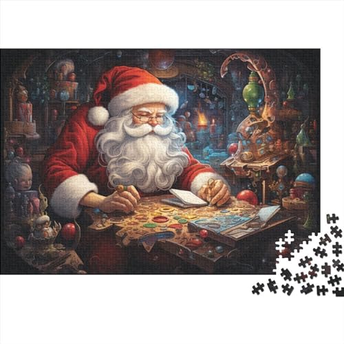 500 Teile Puzzlespiel Weihnachtsstil für Erwachsene Weihnachtsmann Pädagogische Unmögliche Herausforderungen von KoNsev