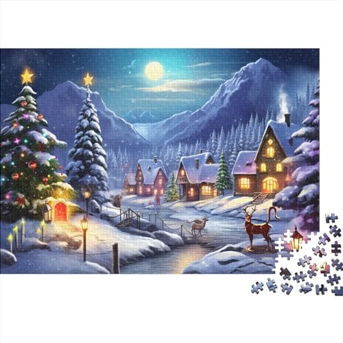 Christmas House1000 Pieces Christmas Town Jigsaw Puzzles for Adults Puzzles 1000 Piece ,Impossible Challenges von KoNsev