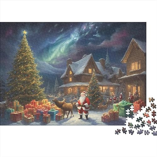Christmas Town 1000 Teile Puzzlespiel für Erwachsene Heiligabend Aurora Puzzles Lernspiele, Level: Hart von KoNsev
