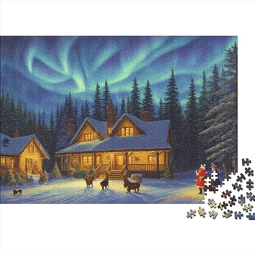 Christmas Town 1000 Teile Puzzlespiel für Erwachsene Heiligabend Aurora Puzzles Lernspiele, Level: Hart von KoNsev