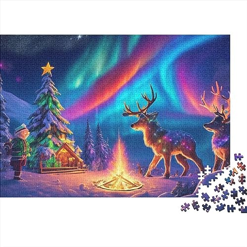 Christmas Town 1000 Teile Puzzlespiel für Erwachsene Heiligabend Aurora Puzzles Lernspiele, Level: Hart von KoNsev