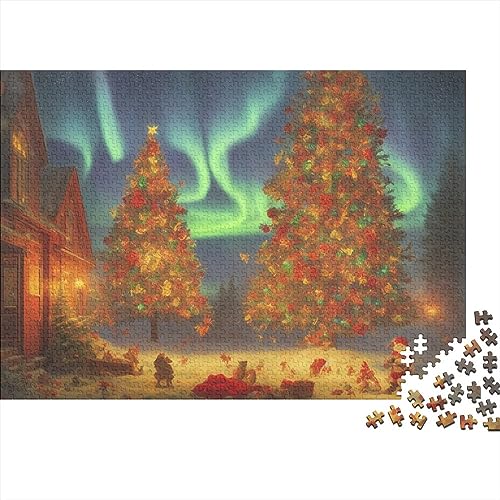 Christmas Town 300 Teile Heiligabend Aurora Puzzle für Erwachsene Puzzles 300 Teile, Impossible Challenges von KoNsev