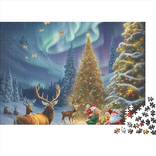 Christmas Town 300-teiliges Puzzle-Spiel für Erwachsene, Heiligabend, Aurora-Puzzles, Lernspiele, Level: Hart von KoNsev