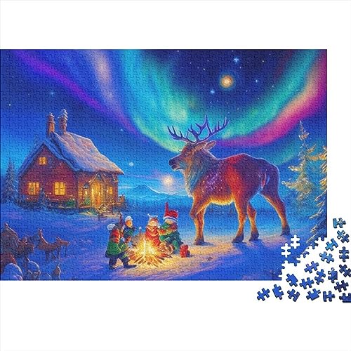 Christmas Town 300-teiliges Puzzle-Spiel für Erwachsene, Heiligabend, Aurora-Puzzles, Lernspiele, Level: Hart von KoNsev
