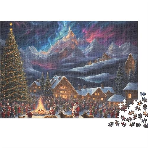 Christmas Town 500 Teile Heiligabend Aurora Puzzle für Erwachsene Puzzles 500 Teile, Impossible Challenges von KoNsev