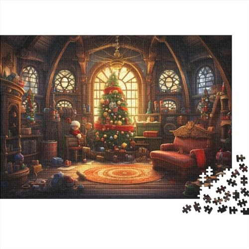 Christmas Town 500 Teile Puzzle für Erwachsene 500 Teile Weihnachtshaus Erwachsene Puzzles Familienspiele Unmögliche Herausforderungen von KoNsev