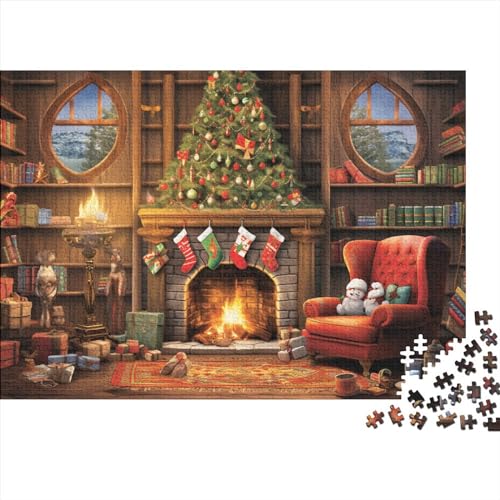 Christmas Town 500 Teile Puzzle für Erwachsene 500 Teile Weihnachtshaus Erwachsene Puzzles Familienspiele Unmögliche Herausforderungen von KoNsev
