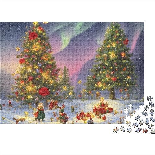 Christmas Town 500-teiliges Puzzle-Spiel für Erwachsene, Heiligabend, Aurora-Puzzles, Lernspiele, Level: Hart von KoNsev